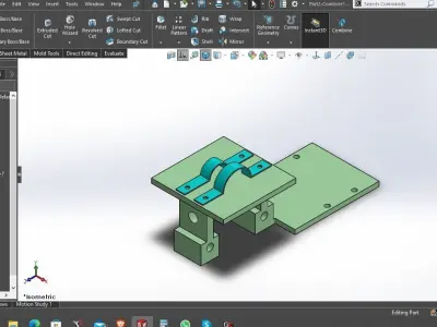 Worm gear with motion 3D model