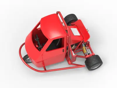 Ape car proto Scale 1 to 25 3D print model