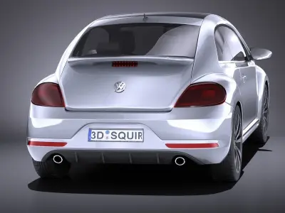 Volkswagen Beetle R Line 2014 VRAY 3D model