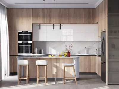 KitchenSet 001 3D model