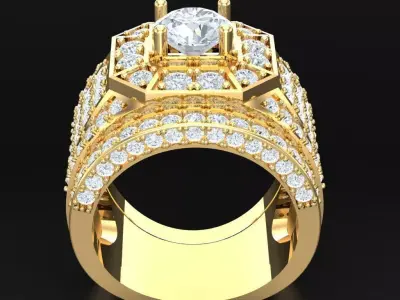 Luxury Men Rings Designs 4MR056 3D print model