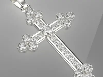 Diamond cross 3D print model