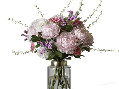 Flower Set 094 3D model