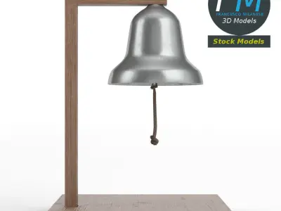 Table top boxing bell 3D model