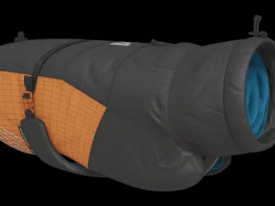 Winter Dog Jacket 3D model