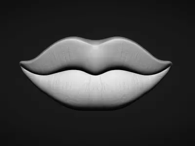 Figurine Lips  for CNC or 3D Print STL 3D print model