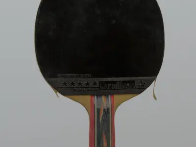 old ping pong racket 3D model