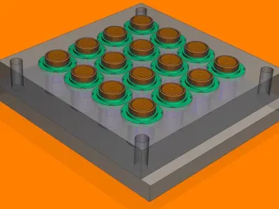  test beaker cover mold 3D print model