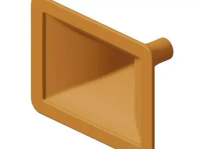 Plastic Speaker Horn Duct Toy 3D model