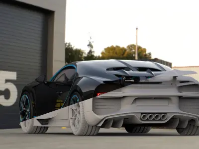 Bugatti chiron sport 2019 3D model