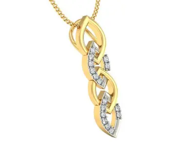 Solitaire Women Pendant 3dm STL OBJ FBX Renders Details 3D print model 68