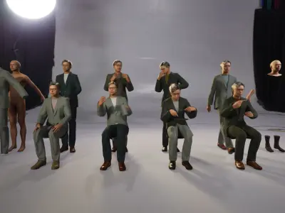 Modular Character - Asian Smart Casual Man - ME2 Low-poly 3D model