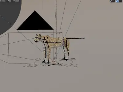 Cheetah Low-poly 3D model