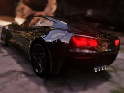 Chevrolet Corvett ZR1 SK Model 3D model