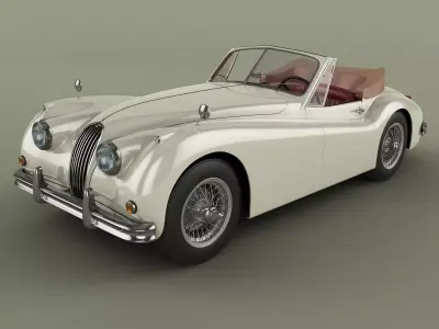 Jaguar XK140 Drophead 3D model