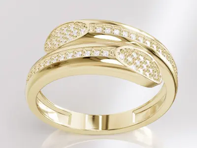 Jewelry Diamond Ring Model RG96 Free 3D print model