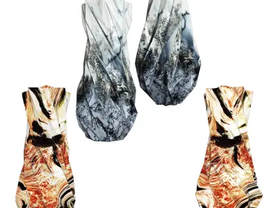 Modern Vases 3D model