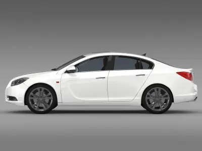 Opel Insignia Hatchback Turbo 2008-13 3D model
