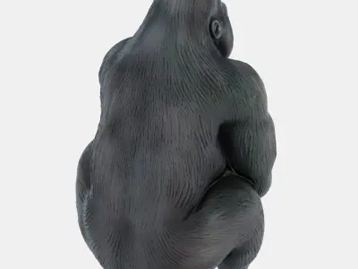 Figurine Gorilla 05 3D model