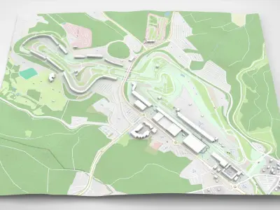 Nurburgring race Germany 3D model