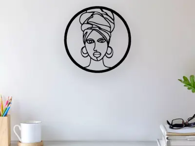 African Wall Art 3D print model