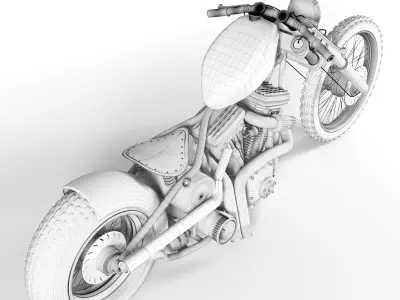 motorcycle corona 3D model