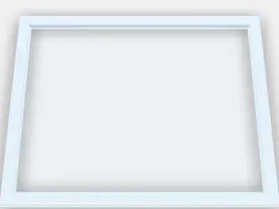 KOMPLEMENT Glass shelf Low-poly 3D model