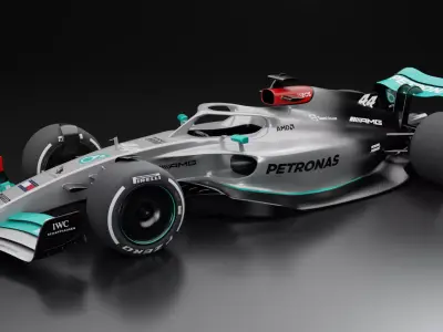 Mercedes Formula 1 Car Concept 3D model