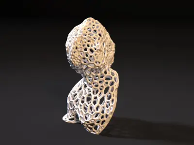 Alexander the Great Voronoi 3D print model