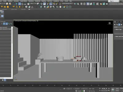 Interior Design Low-poly 3D model