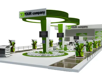  Booth Exhibition Stand a449c 3D model