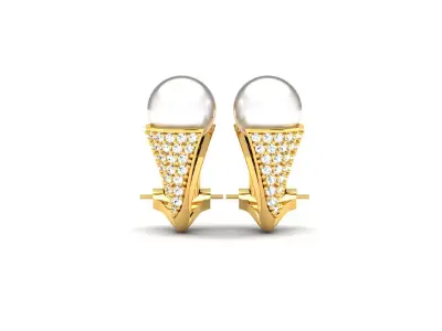 Delicate Fine Earring 3D print model