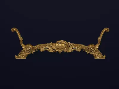 Classic Carved  for cnc 3D model 01 3D model