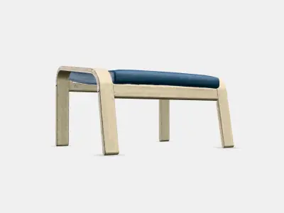 POANG Footstool 27 Low-poly 3D model