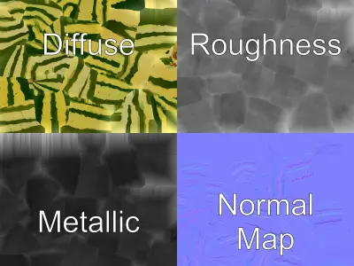 Realistic Watermelon Model Pack with Detailed Textures Low-poly 3D model