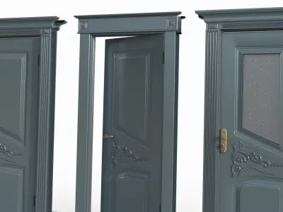 Doors interior 01 3D model