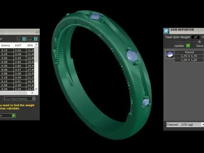 ring code 172 3D print model