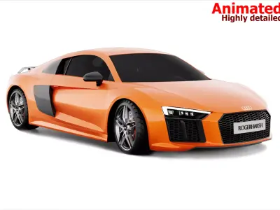 Audi R8 V10 Plus 3D model 3D model