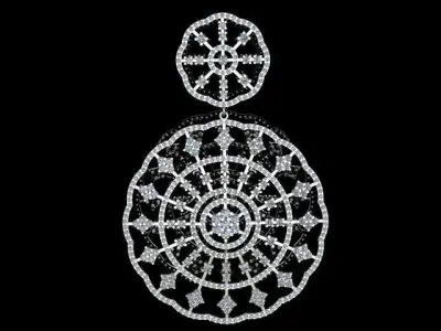 Luxury Diamond Golden Pendant 3D print model