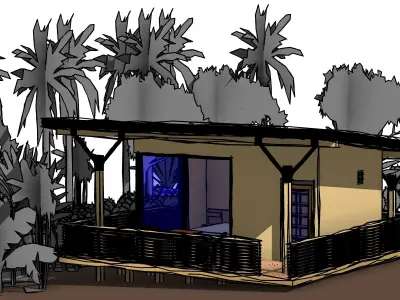 House for Temporary Rental 3D model