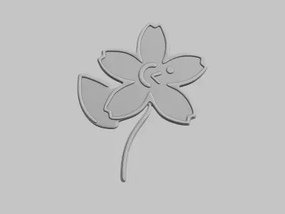 Flowers Emoji Pack 3D Printable 21 Unique Emojis 3D print model