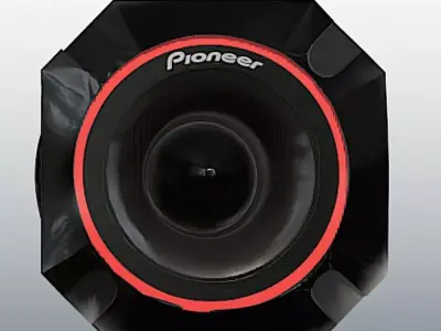 Pioneer Pro Series Bullet Tweeter - High Poly Free 3D model
