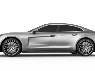 Porsche Panamera 2024 Low-poly 3D model