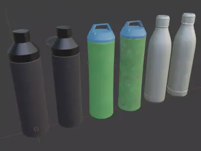 Bottles New Used Insulated Free 3D model