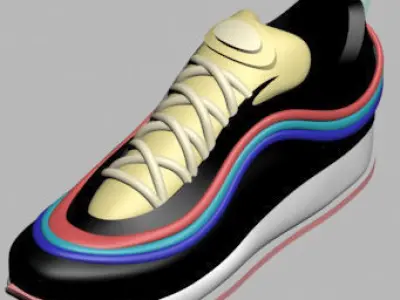 Nike Air Max Sean Wotherspoon sneakers 3D print model