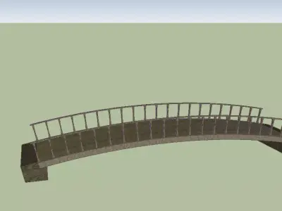 Wooden Bridge Free 3D model