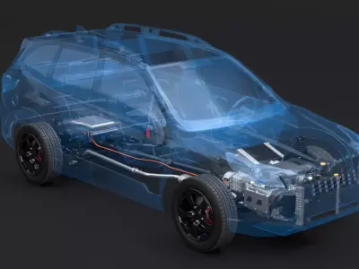 MHEV Mild-Hybrid AWD X-RAY 3D model