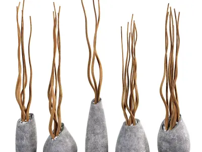Branch slice vase n6 3D model