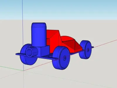 Toy Car Ballon Motor 3D print model