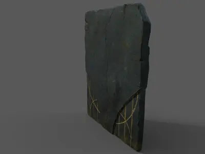 Dragon Door Low-poly 3D model